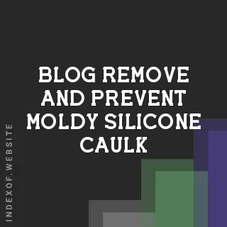 How to Remove and Prevent Moldy Silicone Caulk in a Dishwasher | Logo - Indexof